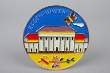 Auto Plakette - Baden-Baden - Vintage car badge - Vespa Beinschild 