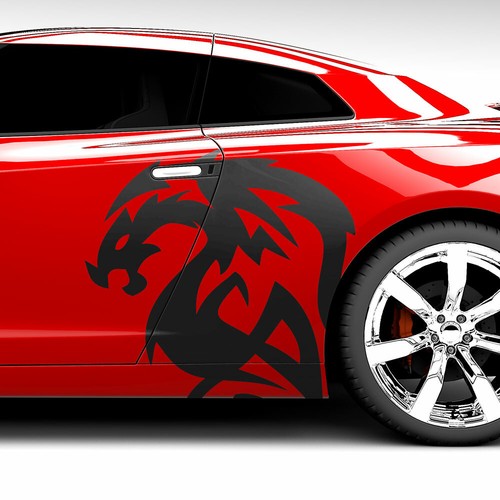 Drachen seitendekor set - drachen,
