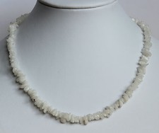 Weiss Achat Edelsteinkette