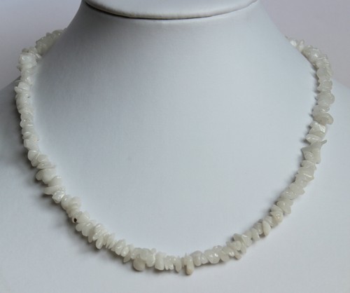 Weiss achat edelsteinkette - achat,
