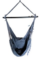 Graue Hängeschaukel, Hängesitz, Hängematte mit Befestigung, bis 150 Kg