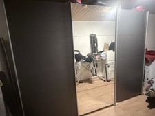 Kleiderschrank 210*270 Cm mit Regal Grau