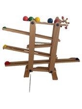TRIHORSE Holzkugelbahn Holz Spielzeug Clown Beige ab 24 Monate