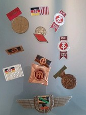 DDR Abzeichen Anstecknadeln, 1. Mai 1962, Kampfsport, Sozialistisch, Konvolut 