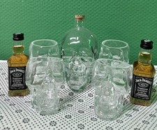 4x  Totenkopf Dekanter
