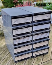 10 Stück reflecta / Agfa CS-Diamagazine / Diakästen (2000 Dias möglich)