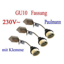 3 Stück Paulmann 938.10 GU10 Fassungen mit Anschlusskasten und Schnellverbinder 