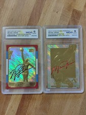 Michael Jordan Sammelkarten Set 2 Signature Holo Trading Cards Skybox & Fleer