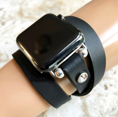 Vintage schwarz wickel band - vintage,