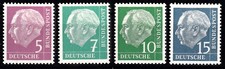 Bund/BRD Mi. - Nr. 179y - 182y Heussmarken postfrisch