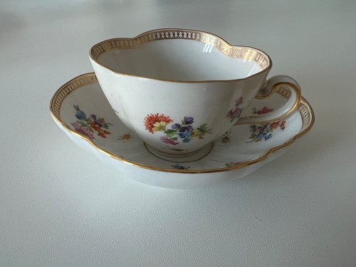 Meissen mocca gedeck blumen - meissen,