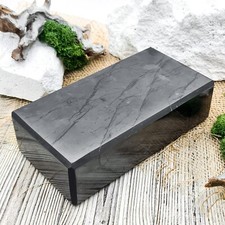 Schungit Ziegelstein 20 x 10 x 5 cm poliert / echter Karelien Schungit / NEU