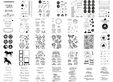 efco Silikon Stempel clear stamps   - Auswahl 3 