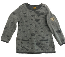 Steiff Kleid mit Kaschmiranteil Mädchen Bekleidung Gr. 86 Teddybär-Logo