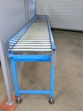 Rollenbahn 5900 x 600 mm Rollenförderer, Getriebemotor, Kettenförderer