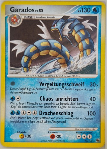 Pokémon karte garados - karte,