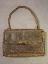 alte Handtasche Schlangenleder