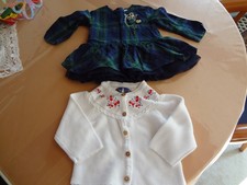 Kleid 68 Mayoral für 6 Monate rot mit hellgrau Kleidchen für Weihnachten