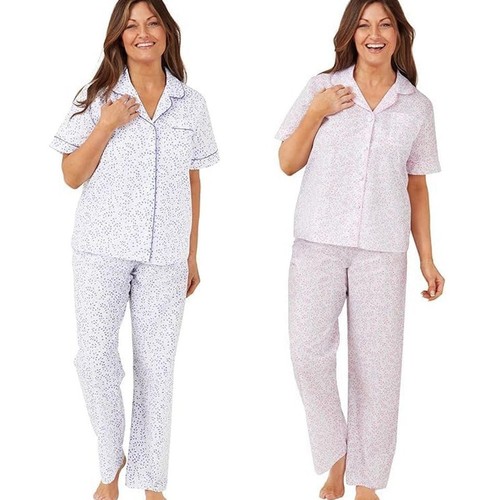 Damen blumendruck pyjama - pyjama, set