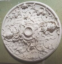 Authentische Stuckrosette Gips Relief Ornament Stuck