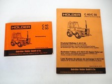 Holder C40 C50 Traktor Betriebsanleitung Ersatzteilliste Bildkatalog 1984/85