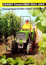 240087) Fendt Farmer 200 203 V P Weinbau Prospekt 08/1974