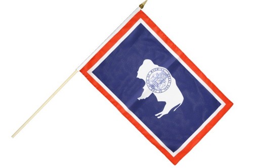 Usa wyoming stockflagge - usa,