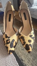 Office London High Heels Leoparden Fell Imitat Gr. 38