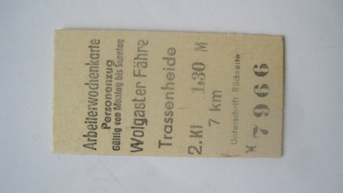 Ddr fahrkarte reichsbahn - ,