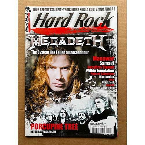Megadeth hard rock magazine - megadeth,