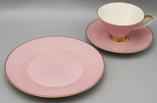 Johann Seltmann Vohenstrauß PALETTE rosa Gedeck 3tlg Tasse Untere Teller alt TOP