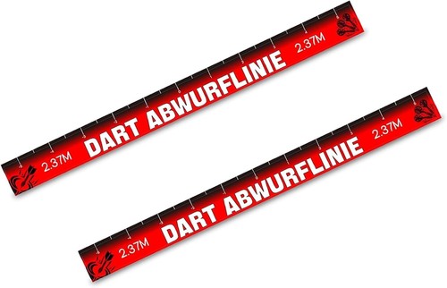 2er dart abwurflinie aufkleber - 2er,