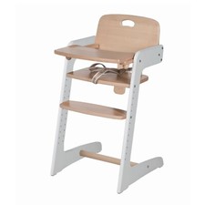 Roba Treppenhochstuhl Buche massiv Kid UP Hochstuhl bicolor natur weiß TOP