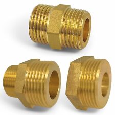 Doppelnippel Reduzierung Solar flachdichtend Gewinde Fitting Edelstahl Wellrohr