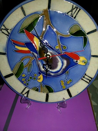 Keramik wanduhr mit - keramik,