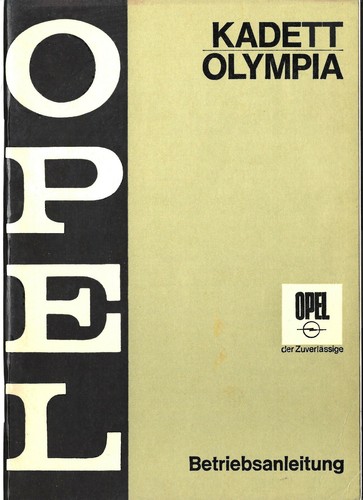 Opel kadett olympia - kadett, b