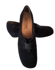 Josef Seibel Damen Halbschuhe Slipper Schwarz Veloursleder Gr. 42