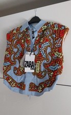 Zara icons hemd bluse strass - zara,