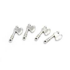 Vintageparts DIY Anhänger als Axt aus 201 Edelstahl 4 Stück 