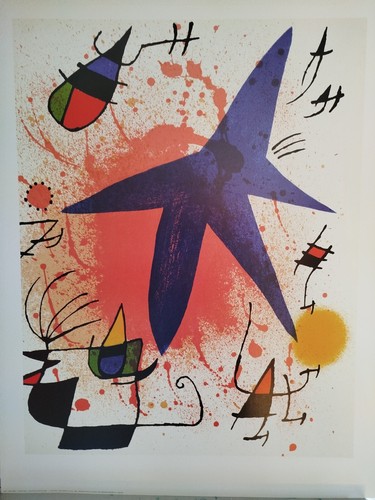 Joan miro toile bleu 60x80 - miro,