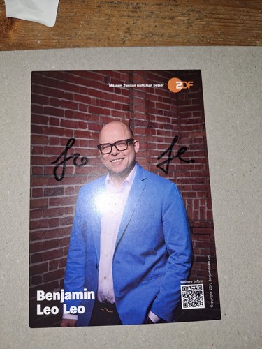Autogrammkarte benjamin leo - benjamin,