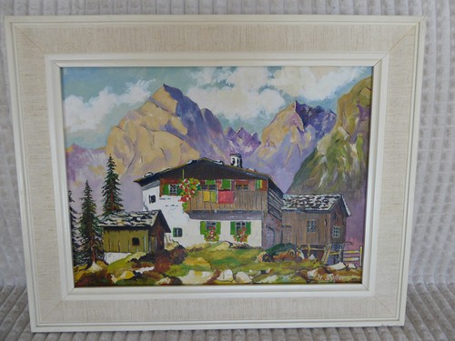 Original gemälde alpenmotiv - original,