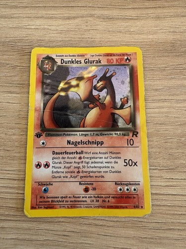 Pokemon dunkles glurak - dunkles, 1st