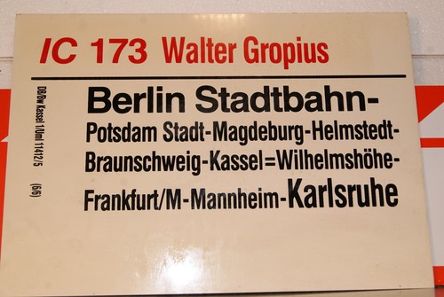 Zuglaufschild von 173 - von, ic