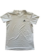 Kinder Jungen Gr. 152 Sport Shirt Funktionskleidung Oberteil Adidas weiss