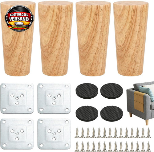 Stück möbelfüße holz 10 - holz,,