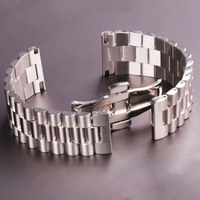 Edelstahl-Uhrenarmband 16–22