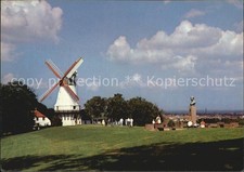 Dybbol Molle med Sonderborg Windmuehle Denkmal Bueste