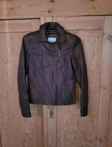 Lederjacke bikerstyle - lederjacke,