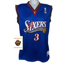 Champion Philadelphia 76ers Trikot – Allen Iverson #3 – L – Blau – NBA-Vintage